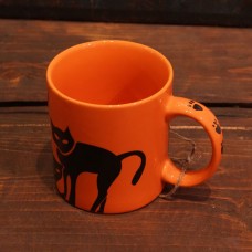 Krūze ar kaķiem oranža